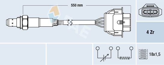 FAE 77342 Lambda Sensor