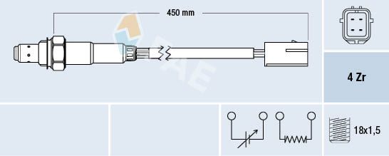 FAE 77348 Lambda Sensor