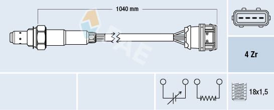 FAE 77373 Lambda Sensor