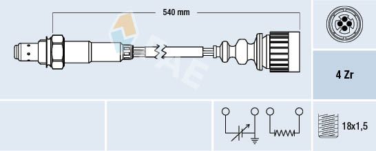 FAE 77376 Lambda Sensor