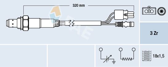 FAE 77378 Lambda Sensor