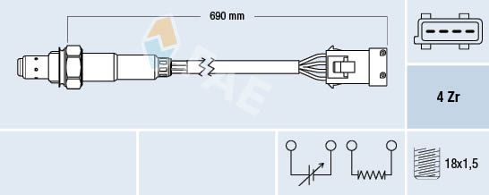 FAE 77382 Lambda Sensor