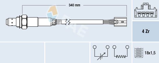 FAE 77388 Lambda Sensor