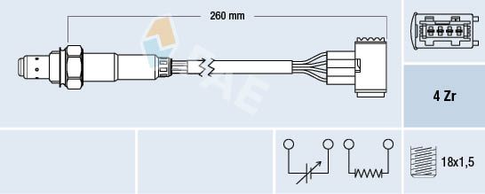 FAE 77389 Lambda Sensor