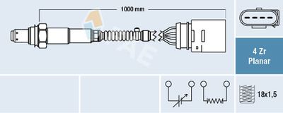 Lambda Sensor FAE 77404