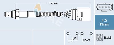 Lambda Sensor FAE 77405