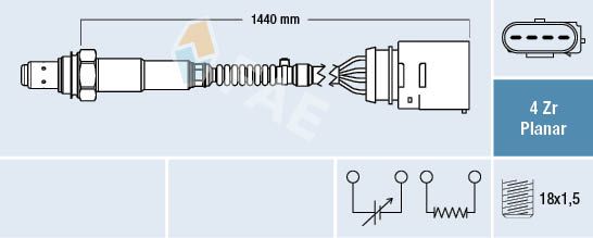 FAE 77407 Lambda Sensor