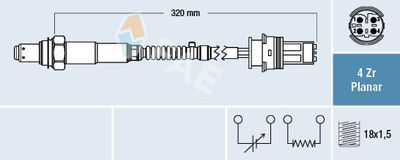 Lambda Sensor FAE 77409