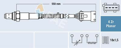 Lambda Sensor FAE 77410