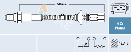 FAE 77428 Lambda Sensor
