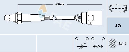FAE 77436 Lambda Sensor