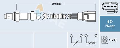 Lambda Sensor FAE 77458