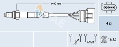 Lambda Sensor FAE 77461