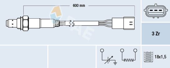 FAE 77467 Lambda Sensor