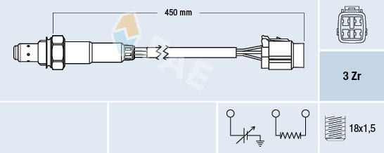 FAE 77478 Lambda Sensor