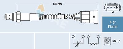Lambda Sensor FAE 77495