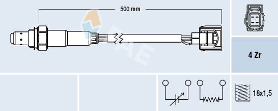 FAE 77501 Lambda Sensor
