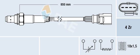 FAE 77509 Lambda Sensor