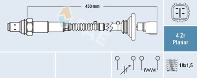 Lambda Sensor FAE 77512