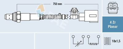 Lambda Sensor FAE 77513