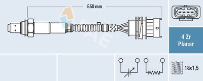 Lambda Sensor FAE 77526