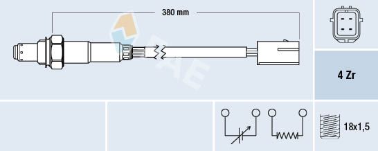 FAE 77529 Lambda Sensor