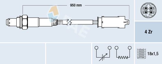 FAE 77538 Lambda Sensor