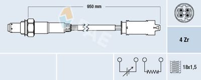 Lambda Sensor FAE 77538