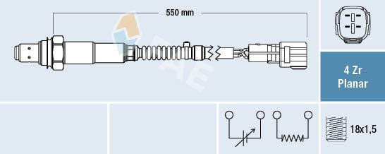 FAE 77553 Lambda Sensor