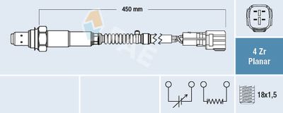 Lambda Sensor FAE 77555