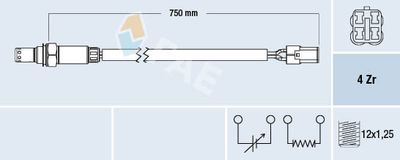 Lambda Sensor FAE 77570