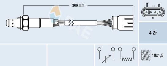 FAE 77586 Lambda Sensor