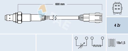 FAE 77588 Lambda Sensor