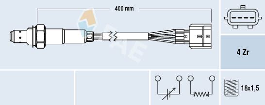 FAE 77589 Lambda Sensor