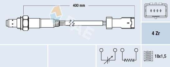 FAE 77590 Lambda Sensor