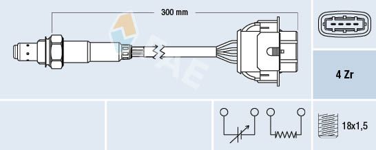 FAE 77592 Lambda Sensor