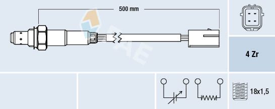 FAE 77598 Lambda Sensor