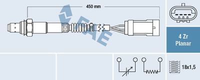 Lambda Sensor FAE 77602