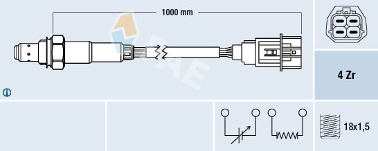 FAE 77605 Lambda Sensor