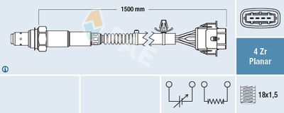 Lambda Sensor FAE 77608