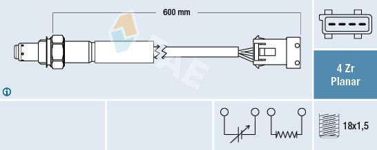 FAE 77614 Lambda Sensor