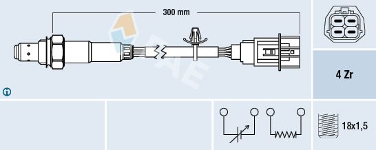 FAE 77637 Lambda Sensor