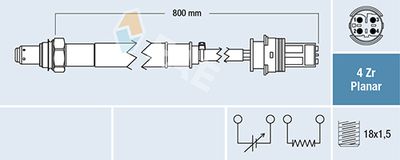 Lambda Sensor FAE 77691