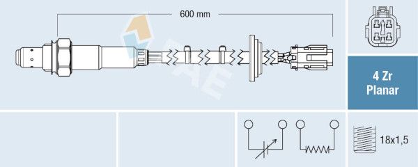 FAE 77701 Lambda Sensor