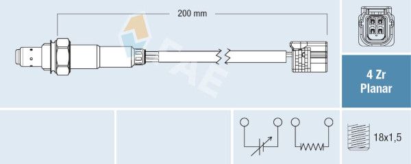 FAE 77786 Lambda Sensor