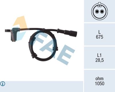 Sensor, wheel speed FAE 78006
