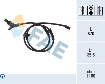 FAE 78015 Sensor, wheel speed