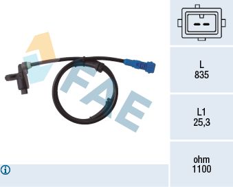 Sensor, wheel speed FAE 78021
