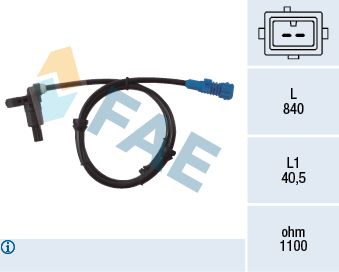 Sensor, wheel speed FAE 78022