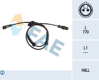 Sensor, wheel speed FAE 78026
